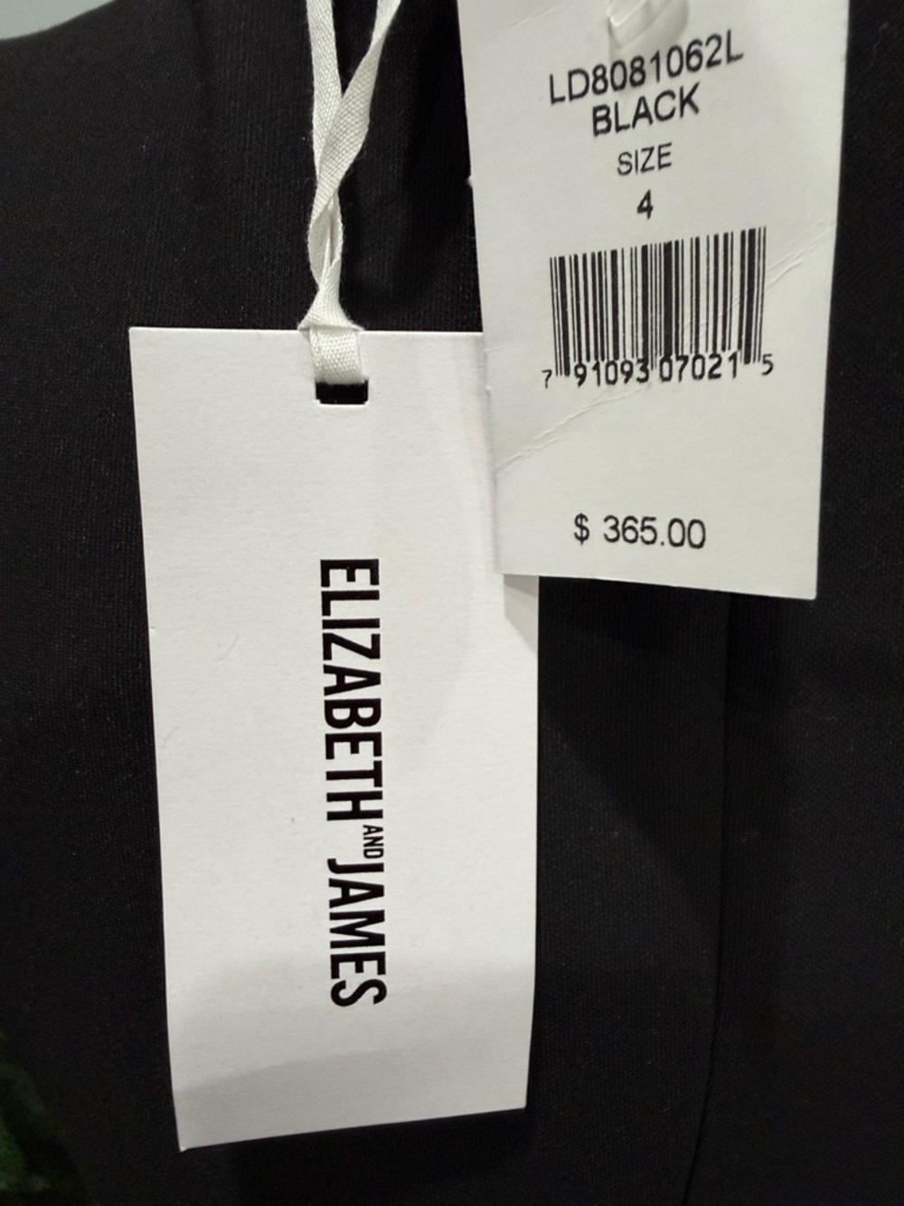 Elizabeth and James Damon Dress Black NWT Minimalist Designer Cocktail Dress - Picture 6 of 6